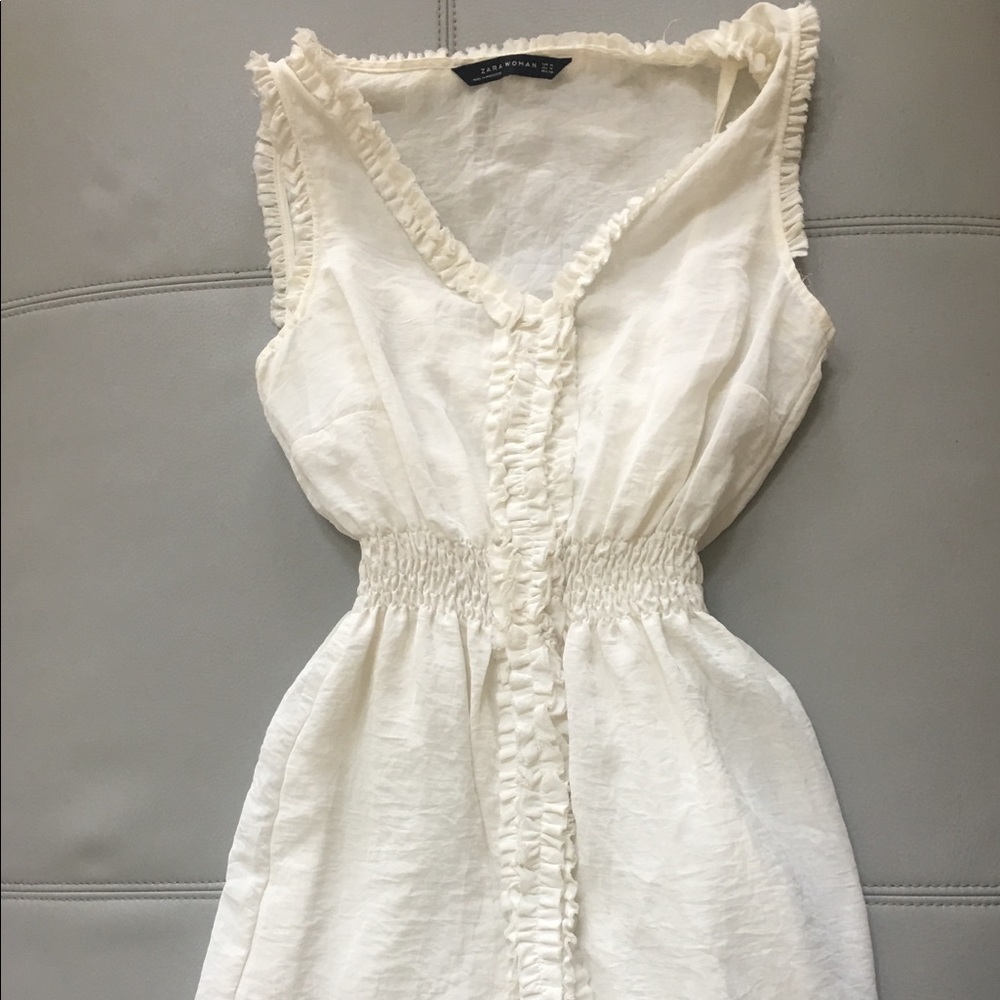 Zara white dress - Picture 1 of 4